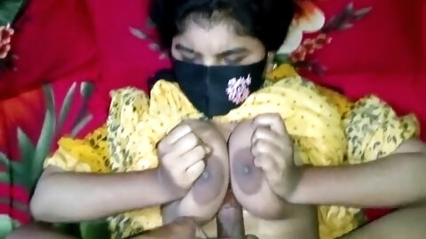 Desi Wife Big Boobs Fuck - Alvi Khan Cums on Her Tits