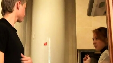 Redhead busty babe amateur doggystyle sex