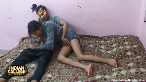 Indian Skinny College Girl Deepthroat Blowjob With Intense Orgasm Pussy Fucking
