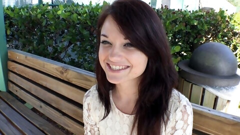 Tiny Young Petite Brunette Teen Picked up and Fucked