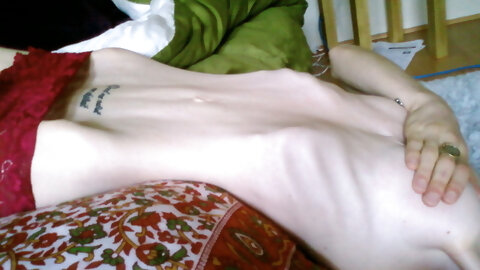 Skinny Abi Grace fucked on couch