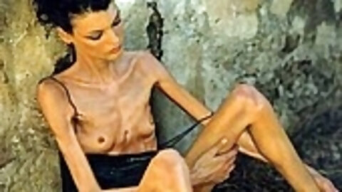 Skinny Hairy and Kinky Teen with Tattoos is Very Horny