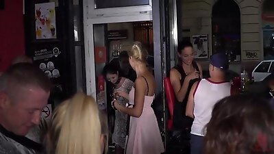 young lady was humiliated in public and fucked