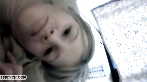 Innocent Looking Teen Bitch Really Loves the Taste of Hot Cum