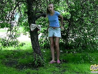 Wetter with ponytail