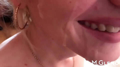 Skinny Stepmom Suck Stripper In Sexy Thong Facecum Part 3