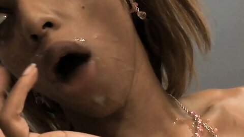 Skinny black chick loves taking a large black dick in her holes during anal sex